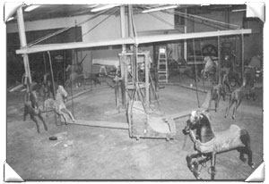 Image: Primitive carousel set up