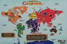 Map Showing Where The Animals on the Carousel Originate
