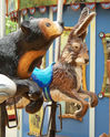 (L-R) Sun Bear and Rabbit