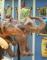 (L-R) Hippopotamus and Elephant