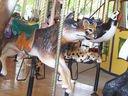 Carousel Works Wolf, Clouded Leopard Cub, and Puffin