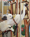 Carousel Works Polar Bear Cub and Crane