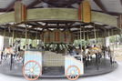 Camp Aldersgate Allan Herschell Carousel Showing the Wheelchair Accessible Chariot