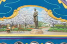 Abraham Lincoln in Lytle Park Rounding Board - by Carousel Works