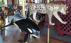 New Carved Orca and Leopard