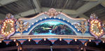 Rounding Board and Mirror Shields with Cherubs, Angels and Landscape Painting