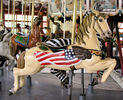 Outside Row Jumping Flag Horse