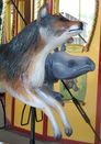 Carousel Works Wolf and Baby Rhinoceros
