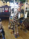 New Carved Giraffe Stander
