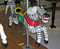 Paul Parker Inside Row Jumper Painted as a Zebra