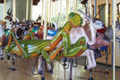 Carousel Works Praying Mantis, Eland, Baby Hippopotamus, and Koala