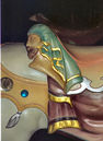 Looff Cantle Carving Detail