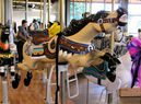 Outside Row Jumping Horse