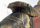 Dentzel Goat Cantle Detail