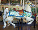 Outside Row Jumping Horse