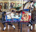 Outside Row Jumping Armored Horse