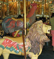 Herschell-Spillman Outside Row Lion and Herschell-Spillman 2nd Row Rooster