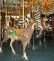 (L-R) Herschell-Spillman Deer Outside Row, 2nd Row Zebra and 3rd Row Cat.  Allan Herschell 4th Row Jumper
