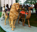 U. S. Merry-Go-Round Co. Outside Row Lion and 2nd Row Camel